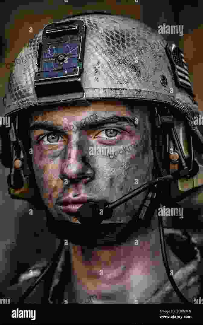 A Close Up Portrait Of A Weathered Soldier, His Eyes Reflecting The Horrors He Has Witnessed Pumpkinflowers: A Soldier S Story Of A Forgotten War