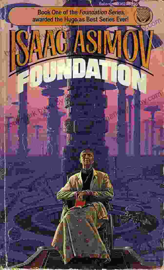 A Depiction Of The Cover Of Isaac Asimov's Novel 'Foundation's Edge,' Featuring A Spaceship Against A Starry Backdrop Foundation S Edge Isaac Asimov