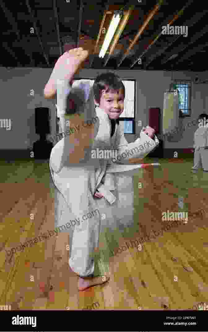 A Karate Fighter Performs A Dynamic Kick, Demonstrating The Fusion Of Science And Martial Arts. Karate Science: Dynamic Movement (Martial Science)