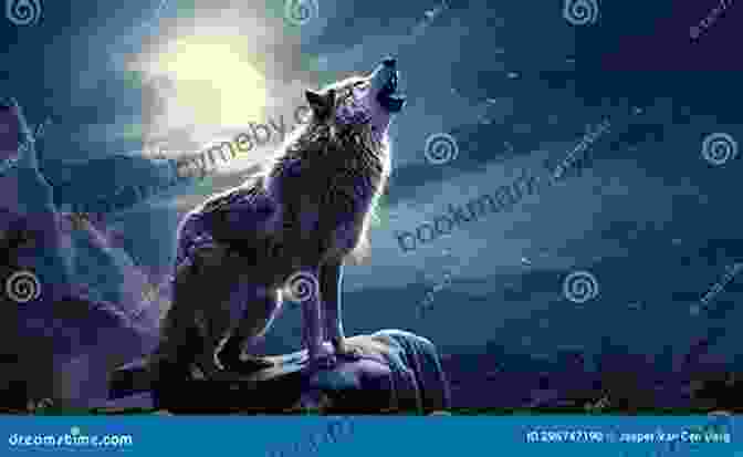 A Majestic Wolf Howling At The Moon, Symbolizing The Untamed Spirit Of The Wilderness And The Protagonist, Buck, In Jack London's Novel, 'The Call Of The Wild.' The Call Of The Wild: The Original Classic Novel Featuring Photos From The Film