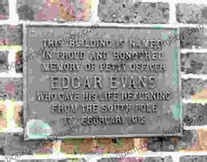 A Memorial Plaque Honoring Edgar Evans, Located At The South Pole. Captain Scott S Invaluable: Edgar Evans