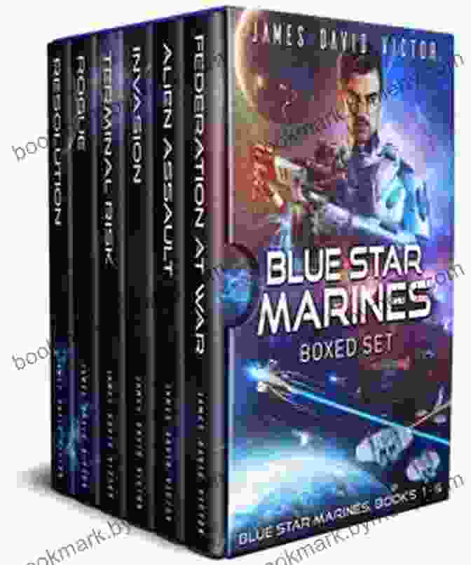 Blue Star Marines Novel Cover Blue Star Marine Boxed Set