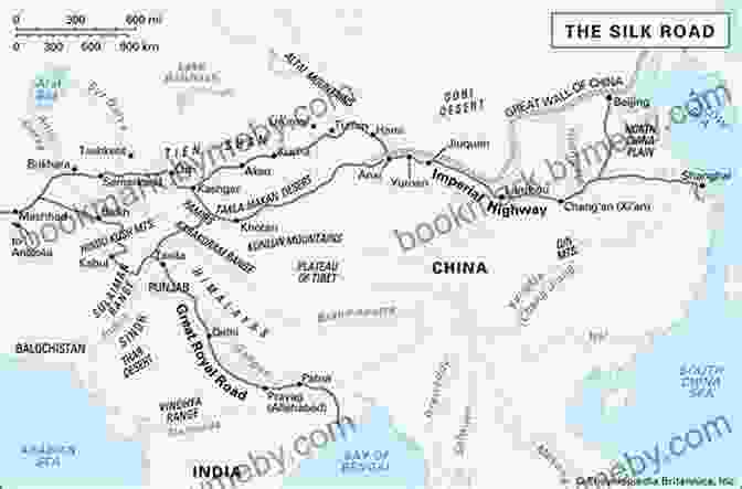 Map Of The Silk Road During The Mongol Empire Genghis Khan And The Making Of The Modern World