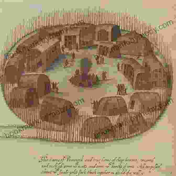 Native American Village In The Roanoke Area Richard Grenville And The Lost Colony Of Roanoke