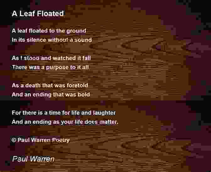 Poem 6 A Single Leaf Floating In A Pool Of Water The Short Of Confusing And Complicated Poems Written By A Short Complicated And Confusing Girl