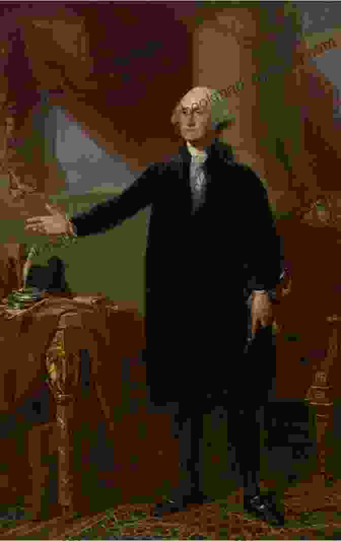 Portrait Of George Washington, Depicting Him In A Dignified Pose With A Determined Expression. The Complete Works Of George Washington: Military Journals Rules Of Civility Writings On French And Indian War Presidential Work Inaugural Addresses Messages To Congress Letters Biography