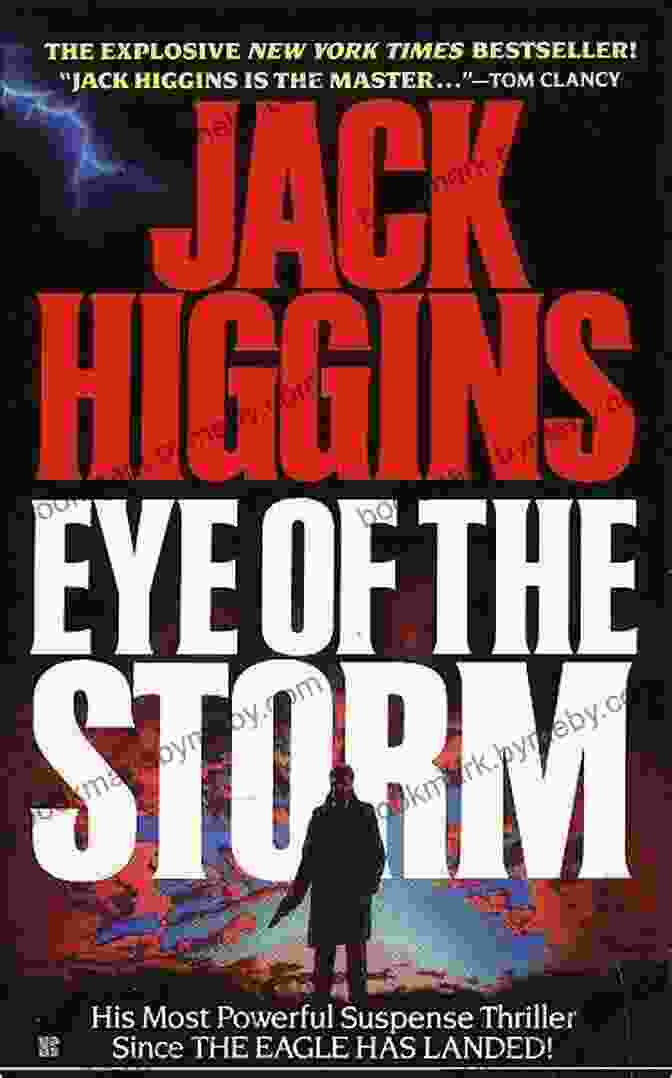 Sean Dillon's Eye Of The Storm Book Cover With A Stormy Ocean Background And A Man's Silhouette In The Center Eye Of The Storm (Sean Dillon 1)