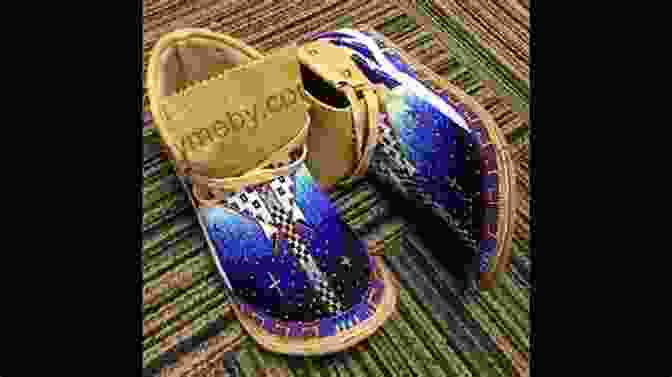 The Beaded Moccasins Book Cover Featuring A Close Up Of Elaborately Beaded Moccasins The Beaded Moccasins Lynda Durrant