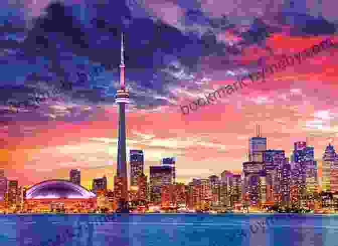 Toronto Interactive City Guide Cover Art Featuring A Colorful Cityscape And Landmarks Toronto Interactive City Guide: Multi Language French English And Chinese (Canada City Guide)