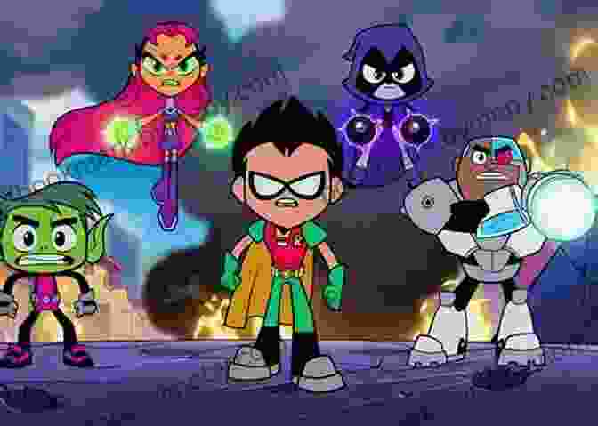 Vibrant Illustration Of Teen Titans Go Characters In Action, Showcasing Their Unique Abilities And Camaraderie Teen Titans Go (2004 2008) #12 (Teen Titans Go (2003 ))