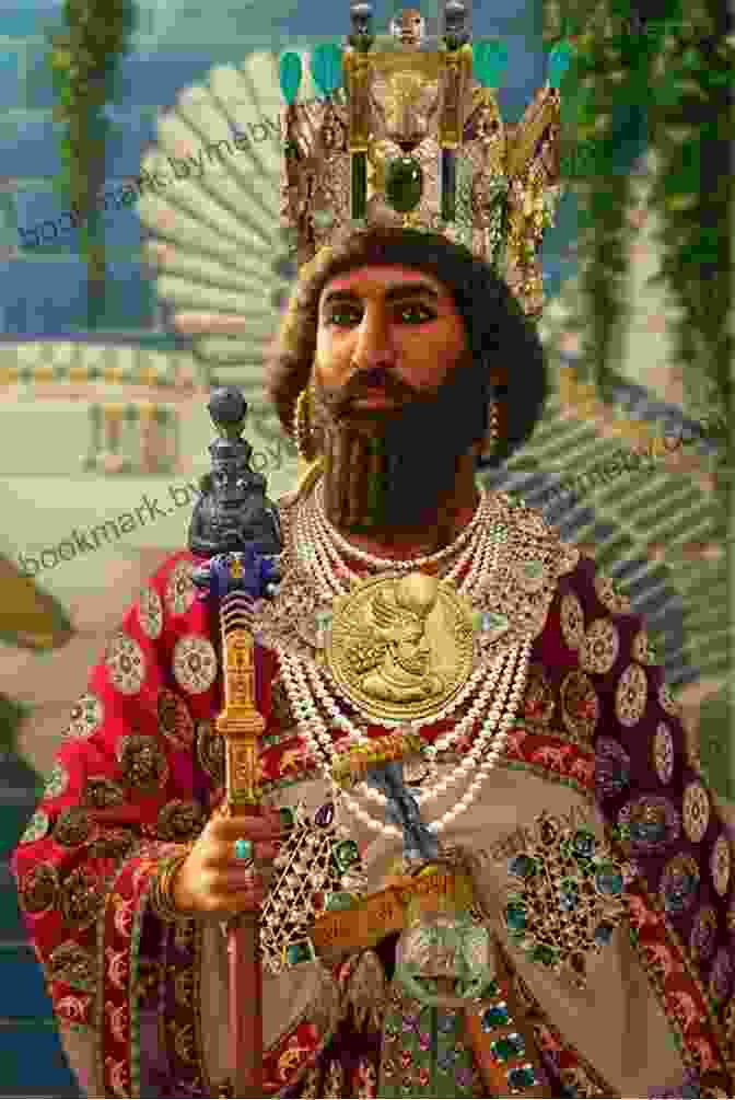 Xerxes, The Persian King, In An Elaborate Headdress And Ornate Garments Makers Of History Xerxes: Biographies Of Famous People For Children (Illustrated)